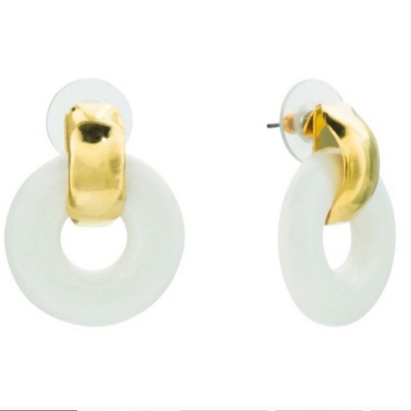Kenneth Jay Lane Small Door Knocker Earrings NWT